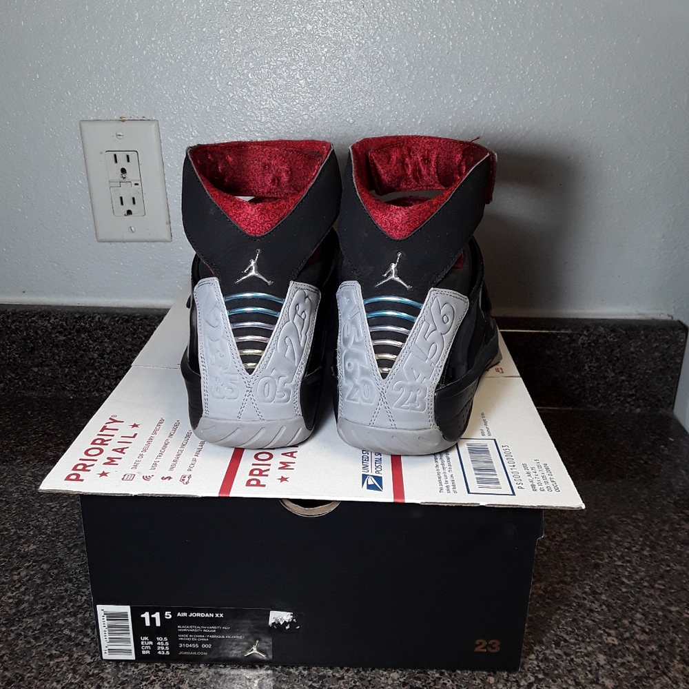 Nike Air Jordan XX 20 Black Stealth Red 310455 002 - Picture 5 of 6